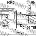 Febest 0511-M316ATLHCV Inner Left