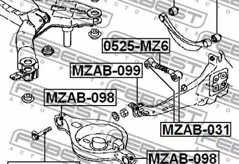 Febest 0529-002CAMBER ADJUSTING ECCENTRIC BOLT