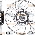 HELLA 8EW 351 040-081<br>Fan, radiator