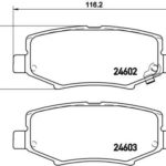 Brembo P 18 024<br>Rear Brake Pad Set, disc brake