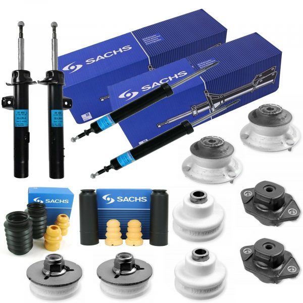 4x SACHS Shock Absorbers + Dust protection kit for BMW 3 Series E90 E91 E92 E93